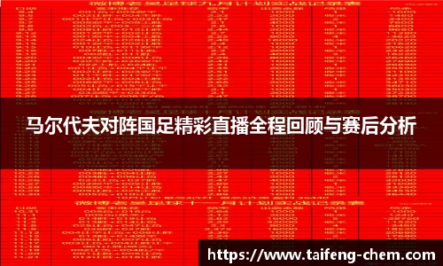 马尔代夫对阵国足精彩直播全程回顾与赛后分析
